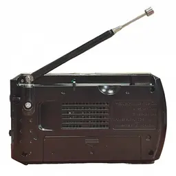 Радіоприймач на акумуляторі з блютузом золотистий 18650 FM USB MicroSD Golon ICF-8BT - мініатюра 5
