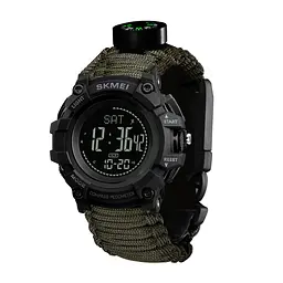 Наручний годинник чоловічий 1356AGPK Army Green Tactic Compass Skmei acs0030797