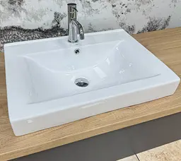 Умивальник VBI Bagnara 70 white врізний VBI-018063, Білий - мініатюра 2
