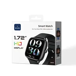 Смарт-годинник WIWU Smart Watch SW06 Black - мініатюра 2