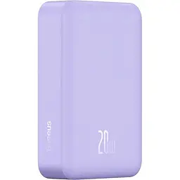 Портативний акумулятор Baseus Magnetic Mini Wireless Fast Charge 20W 20000mAh purple (PPCX150005) - мініатюра 3