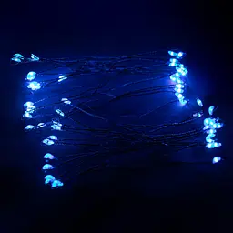 Гірлянда Кінський хвіст Мішура 1200 LED 20 ниток 2 м зелена, синій GarlandoPro D1200L2MGBL - мініатюра 6