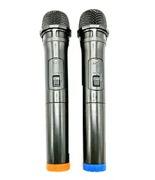 Колонка Big LT-1206 bluetooth + 2 мікрофона (360х280х560) USB/MP3/FM/BT/TWS Чорна - мініатюра 5