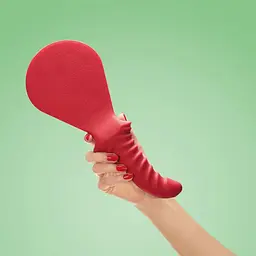 Шльопалка-фалоімітатор Fun Factory Buck Dich, 13.3х4.4 см, червоний - мініатюра 2