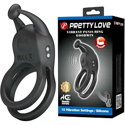 Ерекційне кільце Pretty Love Goodwin Vibrating Double Penis Ring BI-210222 103652