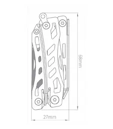 Мультитул Nextool Xiaomini Flagship NE20122 Black - мініатюра 3