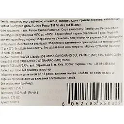 Вино ігристе Viala Lambrusco dell Emilia IGP червоне напівсолодке 0.75 л - мініатюра 6