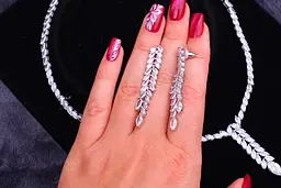 Комплект Кольє і сережки Xuping Jewelry Дебора сріблястий - мініатюра 8