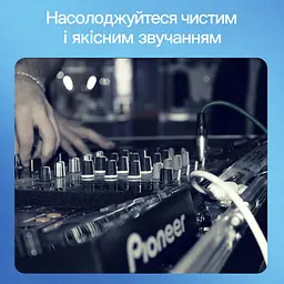 Монофонічний аудіокабель Vention 1 м Інструментальний кабель Штекери TS 6,35 мм на обох кінцях Екранування алюмінієвою фольгою та металевим обплетенням Посилений вузол біля штекера Позолочені штекери Чорний із синіми та золотистими акцентами (BAABF) - мініатюра 13
