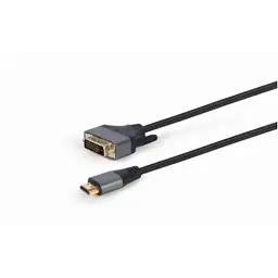 Кабель мультимедійний HDMI M to DVI M 1.8m 4K 30Hz 18+1pin Cablexpert (CC-HDMI-DVI-4K-6) - мініатюра 2