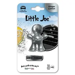 Ароматизатор на дефлектор Little Joe Spicy Ginger Lemon Імбир і Лимон Сірий