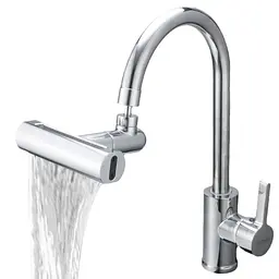 Водозберігальна насадка SHOWER HEAD на кухонний кран з широкою лійкою – розпилювачем та обертанням 360° · 4 режими струменя - мініатюра 5
