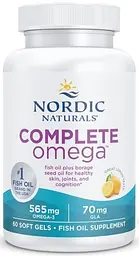Омега 3 6 9 Nordic Naturals Complete Omega 1000 мг 60 капсул Лимон