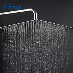 Тропічний душ Frap F28-3 нержавіюча сталь 300x300 мм, хром, Хром - мініатюра 3