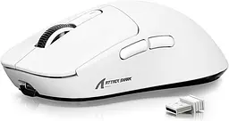 ATTACK SHARK X6 White | Сенсор PAW3395 | 65 годин акум | + Зарядна станція RGB - мініатюра 4