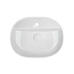 Умивальник накладний Mixxus Premium Ellipse-0203 510x375x120 мм з отвором під змішувач Білий MP6678 - мініатюра 5