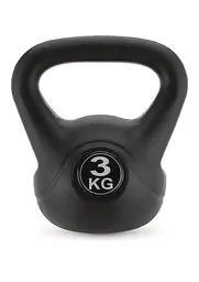 Гиря вінілова Gymtek 3кг чорний - мініатюра 1