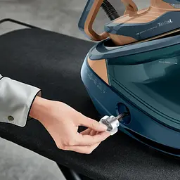 Праска-парогенератор Tefal Express Vision Max 3000 Вт 1200 мл паровий удар 850 г керамічна підошва синє-золотий - мініатюра 9