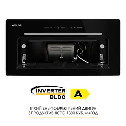 Витяжка повновбудована WEILOR LUMINA WBG 69 BLACK SILENCE - мініатюра 13