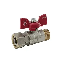 Кран кульовий Nolf classic 1/2" прямой з накидною гайкою NFC.821-06 (NF3153) - мініатюра 4