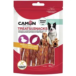 Палички з качки та батату Camon (80г), ласощі для дорослих собак