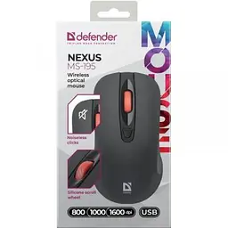 Комп'ютерна мишка Defender Nexus MS195 Wireless Black (52195) - мініатюра 5