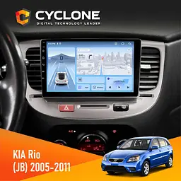 Штатна магнітола KIA Rio (JB) 2005-2011 Cyclone C9-012 4x64, DSP, 4G Cyclone (НФ-00007912)