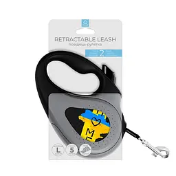 Повідець-рулетка для собак Waudog R-leash малюнок Дім L до 50 кг 5 м - мініатюра 2