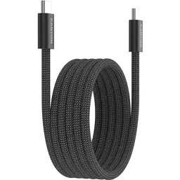 Дата кабель USB-C to USB-C 1.0m 60W Magnet Braided Black Canyon (CND-CCMG60AB15B) - мініатюра 2