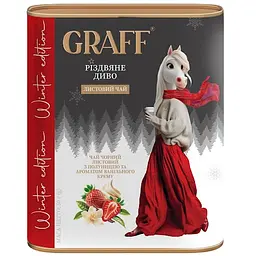 Чай чорний Graff листовий з ароматом полуниці Christmas Magic/Різдвяне диво 60 г
