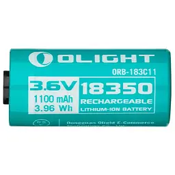 Акумулятор 18350 Olight 1100 mAh Li-Ion (ORB-183C11) - мініатюра 2