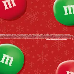 Драже M&M's Peanut Butter Milk Chocolate Red & Green Christmas Candy 260 г - мініатюра 8