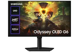 Монітор 27" Samsung Odyssey G6 (LS27HG610SIXUA) 2560x1440 (QHD, 2K) OLED 240 Hz