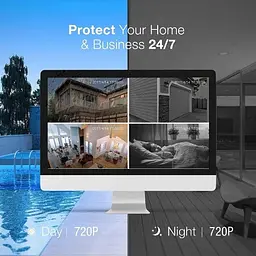 Поворотна Ip камера Sannce 720 Wi-Fi внутрішня Оригінал - мініатюра 9