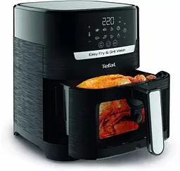 Мультипіч Tefal Easy Fry & Grill Vision Window 1550Вт 4.2л 10 програм з віконцем пластик чорний - мініатюра 2