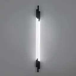 Чорний трубчастий стіновий LED світильник у корпусі 110 см Line F Арт. WJ351/1100 BK - мініатюра 6