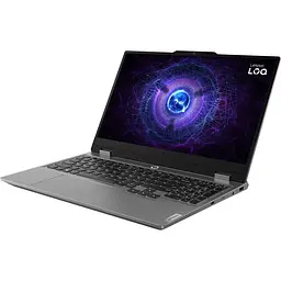 Ноутбук Lenovo 15.6 LOQ 15IRX9 FHD IPS/Intel i5-13450HX/16GB/1TB/RTX 4050/DOS/Luna Gray (83DV01F0RA) - мініатюра 3