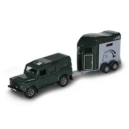 Колекційна машинка Range Rover TechnoDrive 520460.270 з причіпом і фігурками коней