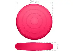 Балансувальна масажна подушка гладка EasyFit Balance Cushion Рожевий - мініатюра 2