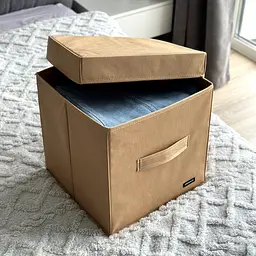  Кофр з кришкою 30*30*30 см  ORGANIZE  для зберігання речей (беж) - мініатюра 2