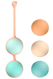 Вагінальні кульки Liebe Kewos Peach/Mint 5 кульок - мініатюра 3