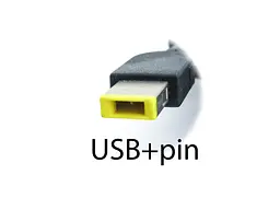 Зарядний пристрій для Lenovo 20V 6A 120W (USB+pin) (00PC727) - мініатюра 2