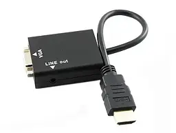 Відеоадаптер HDMI - VGA конвертер відео + аудіо 1080P - мініатюра 2