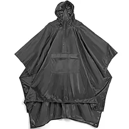 Пончо Lifeventure Poncho ONE SIZE Чорний
