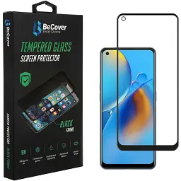Скло захисне BeCover Oppo A74 4G Black (706656) - мініатюра 3