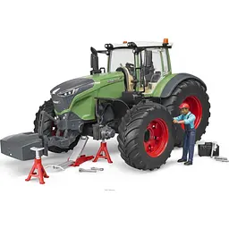 Масштабна модель автомобіля Bruder Трактор Fendt 1050 Vario з фігуркою та аксесуарами для ремонту (04041)