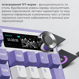 Клавіатура Ajazz Maillard V2 Maillard Switch Wireless/Bluetooth/USB UA Purple/White/Blue (AK980-V2-M-PWB) - мініатюра 10
