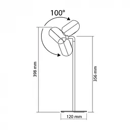 LED лампа настiльна з акумулятором VIDEX VLE-TF18B 3W 3000-5500K Чорна - мініатюра 9