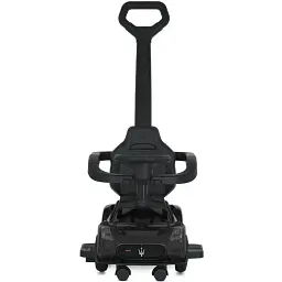 Дитяча каталка-толокар 2 в 1 Bambi M 5106-2 з батьківською ручкою чорний - мініатюра 5