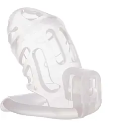 Клітка для пеніса Lockink Sevanda Plastic Penis Chastity Cage - Transparent - мініатюра 5